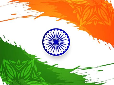 Free Vector Indian Flag Theme Stylish Republic Day Background