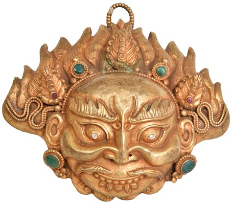 Superfine Mahakala Wall Hanging Mask Tibetan Buddhist Deity Exotic