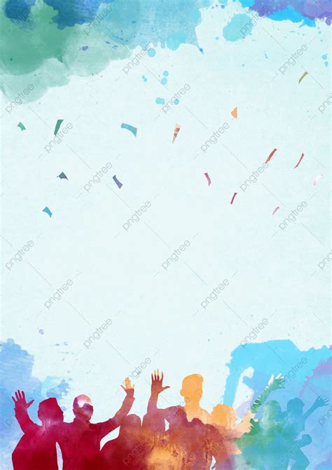 May Fourth Youth Day Blue Minimalist Style Poster Banner Background