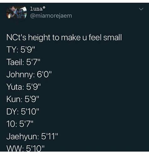 Nct Height Cant Believe How Short Ten Is Hahaha Nct 엔시티 Amino