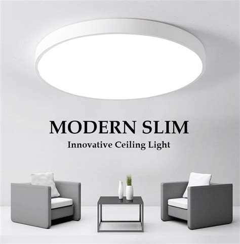 6653 L Flat Modern Round Ceiling Light Fitting Only Chan Huat