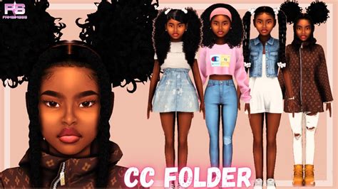 Urban Child Pre Teen Cc Folder And Sim Download Hair Edges Supreme