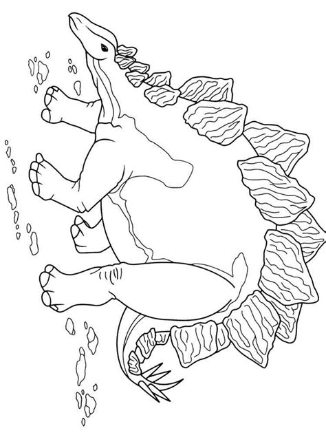 Stegosaurus Armored Dinosaur Coloring Page