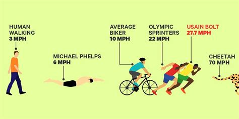 Heres How Usain Bolts Top Speed Compares To Michael Phelps And More