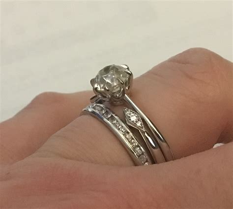 Open Wedding Band For Low Profile Engagement Ring