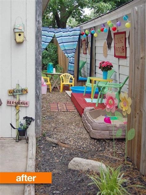 Before And After Olivias Kid Friendly Patio Backyard