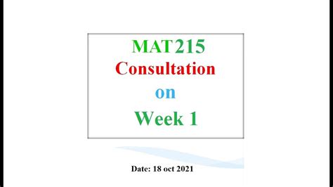 Mat 215 Complex Number Part 3 On 18 Oct 2021 Youtube