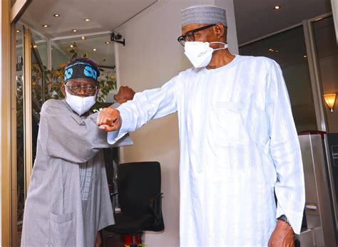 Tinubu Meets With Buhari In Abuja Photos