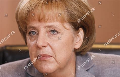 Angela Merkel Bundeskanzlerin Angela Merkel Eroeffnet Editorial Stock