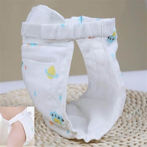 4pcslot 100 Pure Cotton Gauze Baby Cloth Diaper Adjustable Washable