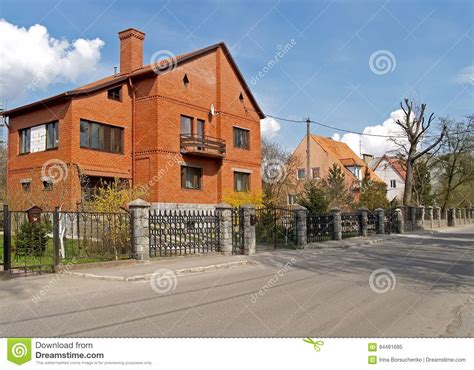 Kaliningrad Russia Houses On Saratovskaya Street Stock Image Image