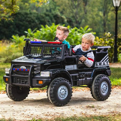 Huffy 12v Battery Powered Swat Truck 2 Seater Ride On Toy