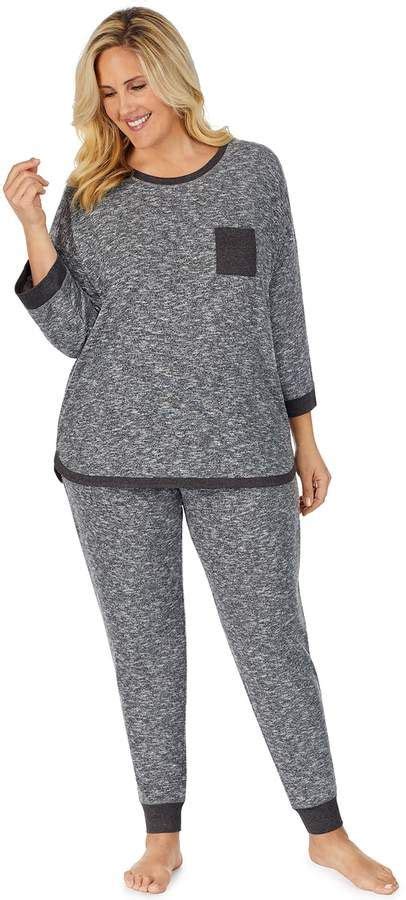 Cuddl Duds Plus Size Sweater Knit Pajama Set Knitting Women Sweater