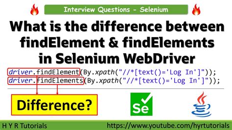 What Is The Difference Between FindElement And FindElements In Selenium