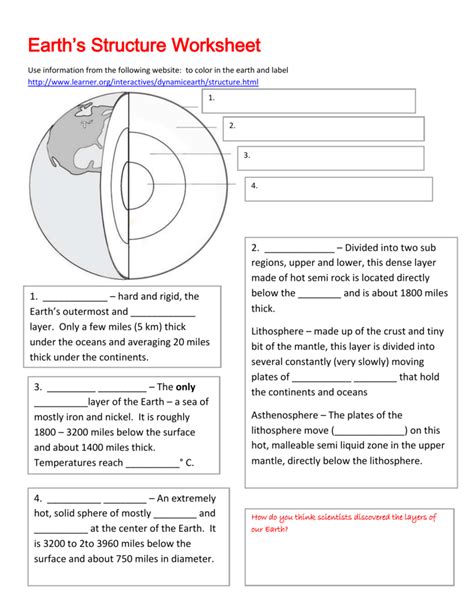 Https://tommynaija.com/worksheet/1 3 What Is The Structure Of Earth Worksheet