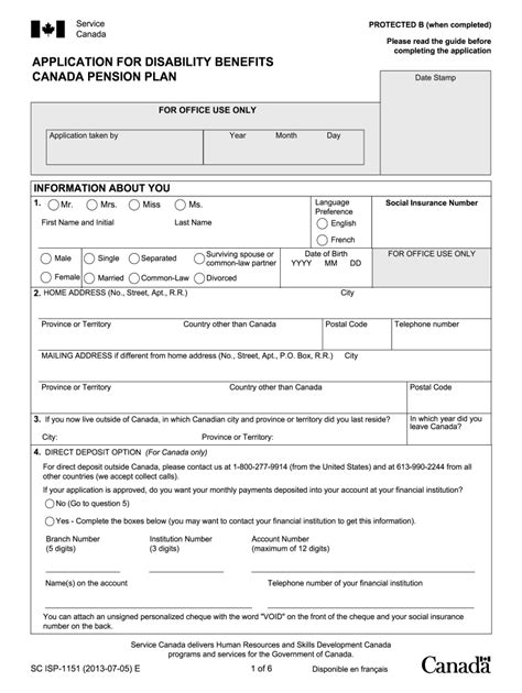 2013 2020 Form Canada Sc Isp 1151 Fill Online Printable Fillable