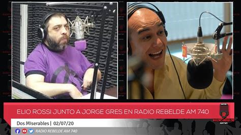 Elio josé rossi (bell ville, córdoba, argentina; Elio Rossi junto a Jorge Gres en Radio Rebelde Am 740 ...