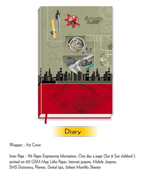 Engineering Diary Be 401 Diary Planner 2018 Vivid Print India
