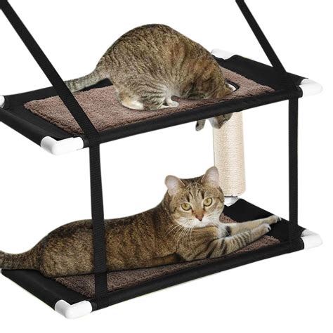 Hot Double Stack Cat Window Perch Hammock Window Mounted Cat Bed