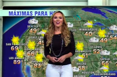 Video Weather Girl Suffers From Camel Toe In Skintight