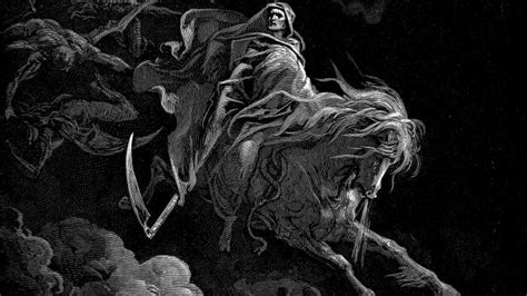 Grim Reaper With Horse Dark Wallpaper Hd Live Wallpaper Hd