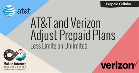 Atandt And Verizon Adjust Prepaid Unlimited Smartphone Plans Add More