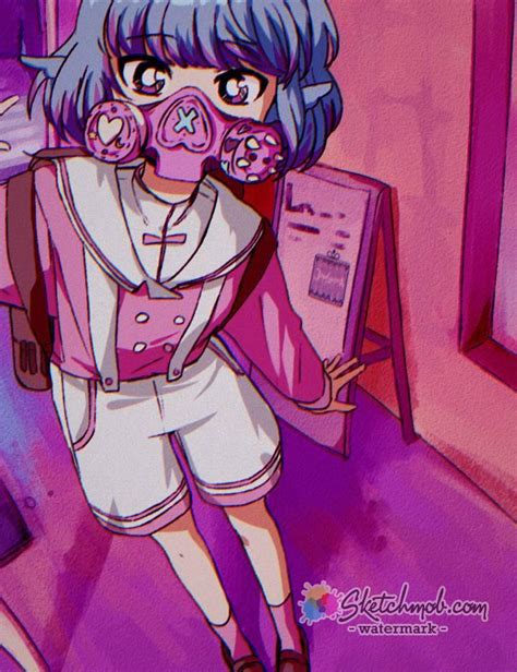 Custom Aesthetic Full Colored 90s Anime Style Art Commission Sketchmob