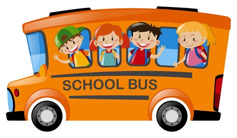 Niños Montando En El Autobús Escolar 368940 Vector En Vecteezy
