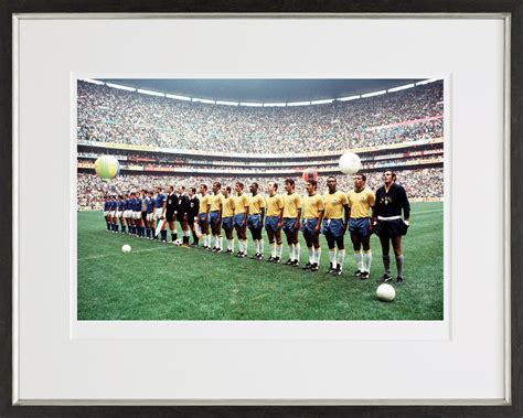 Team Line Up World Cup Final 1970 Pelé Castle Fine Art