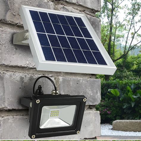 Buy Outdoor Solar Powered Led Flood Light 10w With 5m