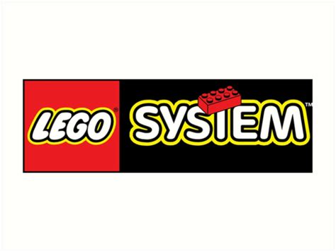 Lego System Logo Art Print By Vortiene Redbubble
