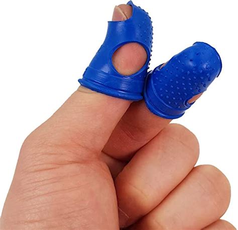 Clairla Rubber Fingers Tips Guard Anti Slip Rubbers Pad Gel Hand