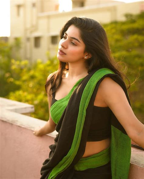 Divyabharathi In Black Saree Stills By Nithin Kumar South Indian Actress Beautiful Saree