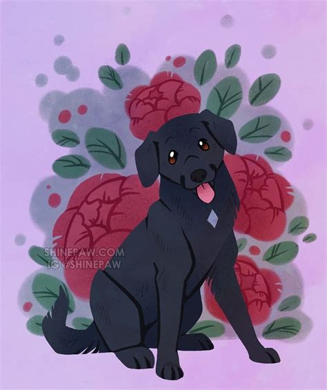 Pet Portrait Made For The In Laws Of Their Adorable Black Lab 😊 Im