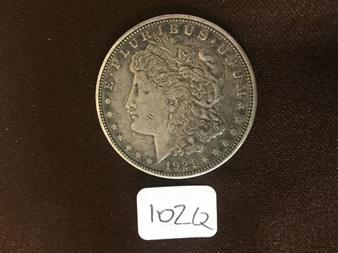 Lot 1921 D Us Morgan Silver Dollar Coin Toned