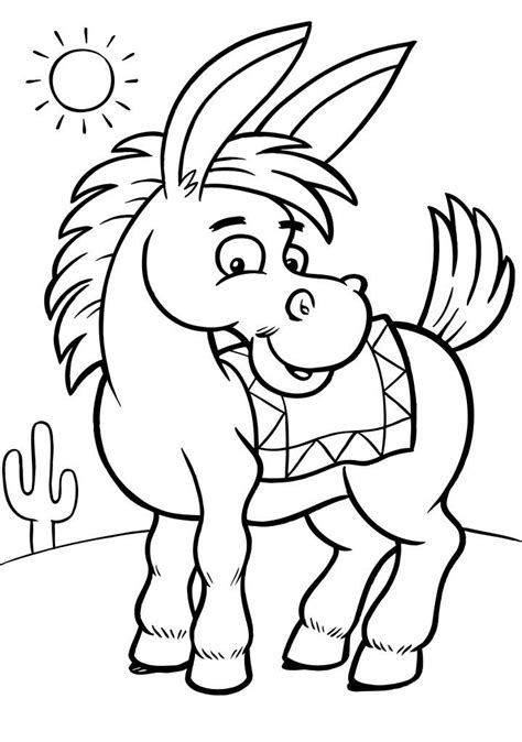 With similarities to the winx and the glitter force, this french cartoon takes the main characters on a. Free Printable Donkey Coloring Pages For Kids | Nativity ...