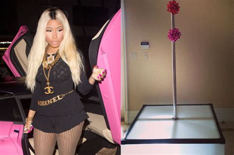 Nicki Minaj Celebrates Birthday With Stripper Pole And Breast Shaped Cake Daily Star