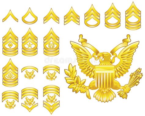 Us Marine Corp Rank Insignia Fabric Texture Stock Vector