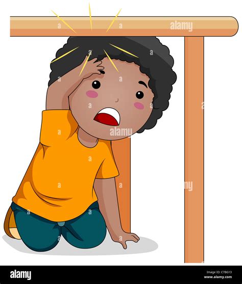 Illustration Of A Kid Who Bumped His Head Stock Photo Alamy