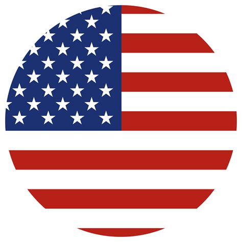 ícone redondo da bandeira dos estados unidos bandeira americana 13743592 png