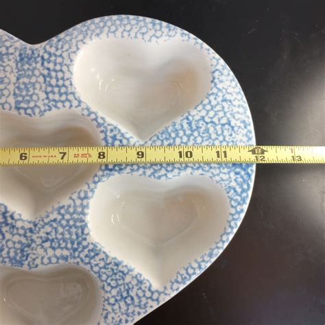 Chaparral Pottery Muffin Cupcake Heart Shaped Stoneware Baking Dish