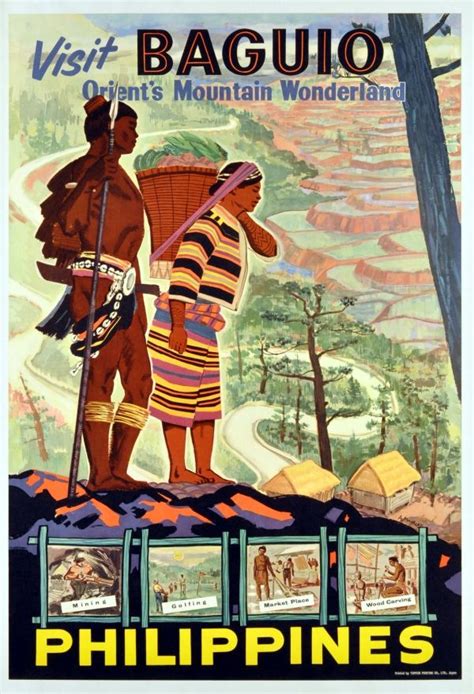 Visit Baguio Philippines Philippines 1960s Travel Posters A