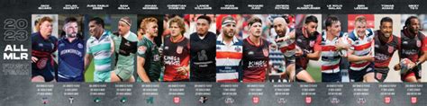 Closer Look The 2023 All Mlr First Team Major League Rugby