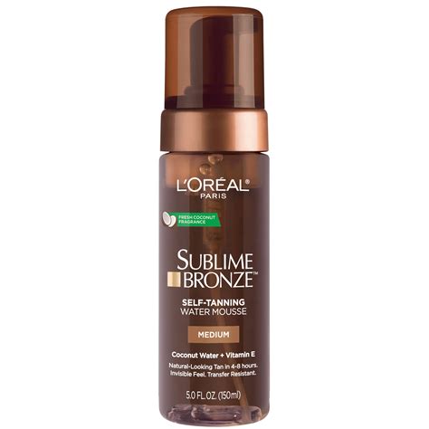 Loreal Paris Sublime Bronze Hydrating Self Tanning Water Mousse 5 Fl