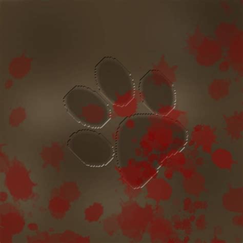 Bloody Paw Print By Brambleeyes1 On Deviantart