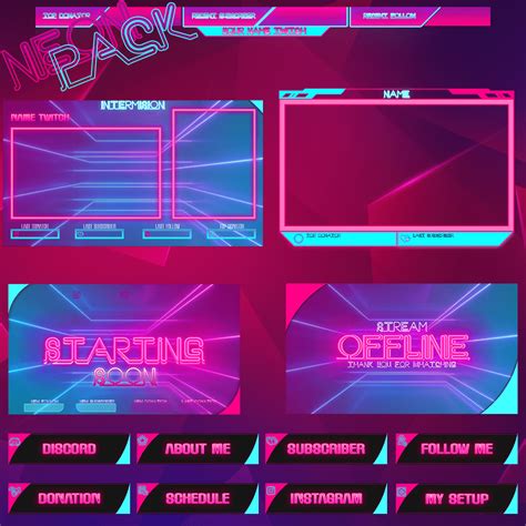 Pack Stream Overlay Overlay Twitch Gratuit Anime Et Facecam Pour Images