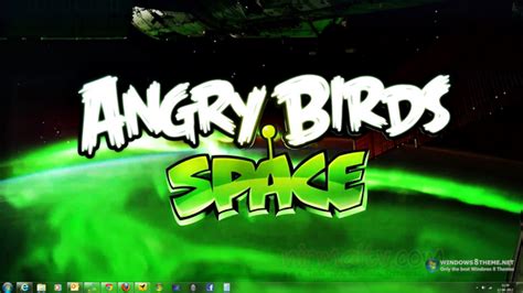 Angry Birds Space Theme For Windows 8 And Windows 7