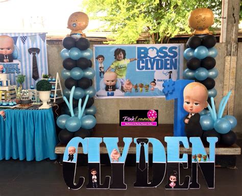 Boss Baby Themed Dessert Buffet And Balloon Set Up