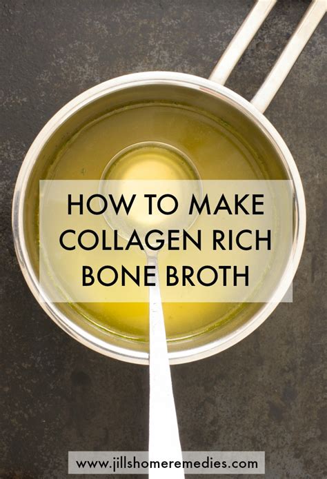 This bone broth recipe doesn't make bone broth that gels, but it is still full of nutrition. How To Make Collagen Rich Bone Broth - Jill's Home Remedies