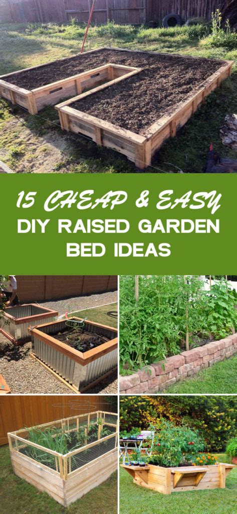 15 Cheap And Easy Diy Raised Garden Bed Ideas